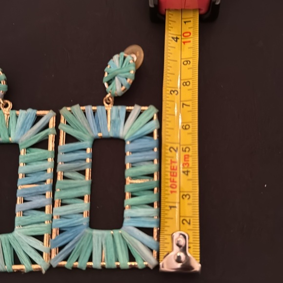 3 pairs of awesome earrings!! Purple pair, southwestern colors & a turquoise mlb - Picture 6 of 8